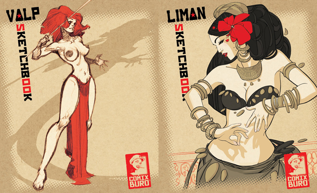 Sketchbooks de Comix Buro : Valp et Ingrid Liman