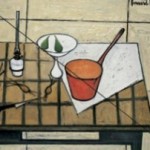 Bernard Buffet La casserole rouge - 1951 Huile sur toile Collection Fonds de Dotation Bernard Buffet, Paris © ADAGP, 2017