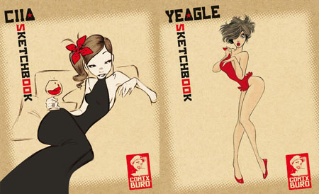 Sketchbooks de Comix Buro : Ciia et Dean Yeagle