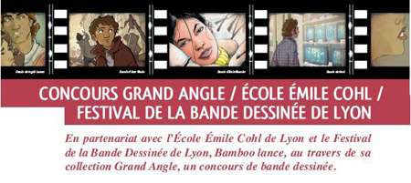Bamboo lance un concours en partenariat avec l’école Emile Cohl et le festival BD de Lyon