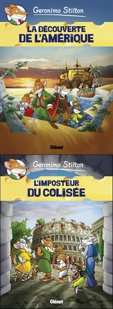 Geronimo Stilton T1 & T2 (Collectif) – Glénat – 9,95€