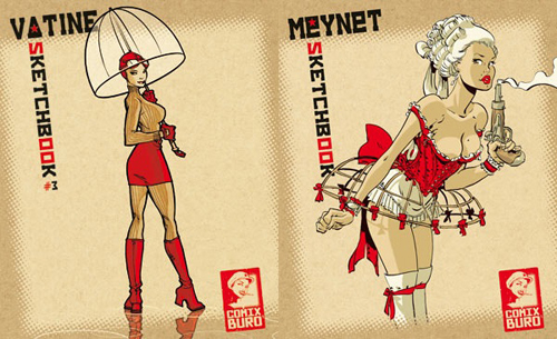 Sketchbooks de Comix Buro : Olivier Vatine et Félix Meynet